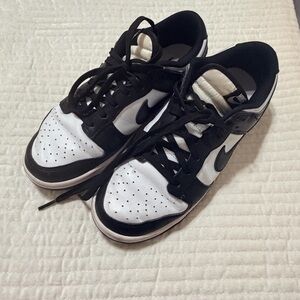 Nike Dunk Low Panda sneakers in black and white